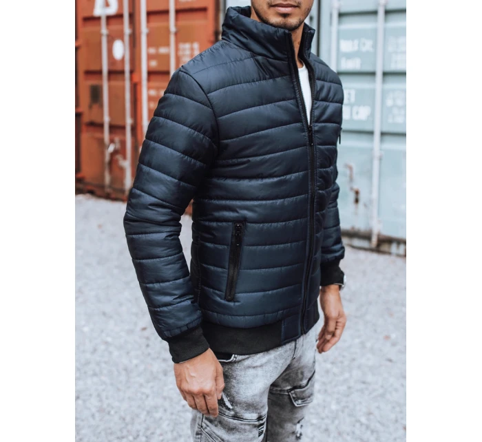 Pánská přechodná bunda prošívaná tmavě modrá Dstreet model 21963667 - FashionStreet