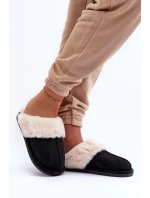 Dámské Pantofle s Kožíškem Černé model 21631507 - Boto