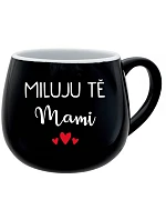 I LOVE YOU MAMI - čierny keramický hrnček 300 ml