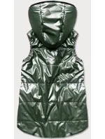 Zelená dámska rozšírená obojstranná vesta (B8006-10) Zelená dámska rozšírená obojstranná vesta (B8006-10)