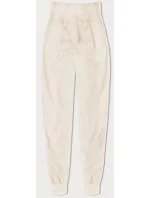 Tenké tepláky vo farbe ecru (CK03-67-132)