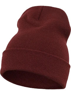 Dlouhá pletená čepice maroon model 22478657 - Flexfit