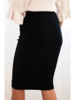 Dámská sukně z  úpletu černá model 21407189 - K-Fashion