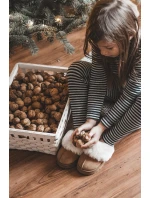 Kapcie Dziecięce Z Futerkiem Camel Birasta