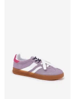 Nízké Dámské Tenisky S Šněrováním Fialové model 21689775 - Boto Nízké Dámské Tenisky S Šněrováním Fialové model 21689775 - Boto