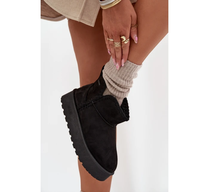 Dámské Sněhule Na Platformě S Big Star Černé model 21705862 - Big Star Shoes