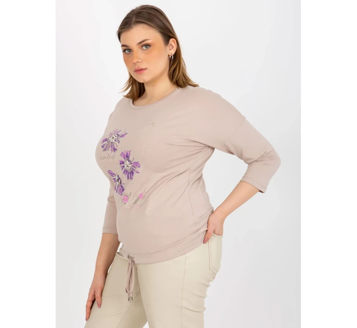 Dámska blúzka RV BZ 8457.47P béžová - FPrice