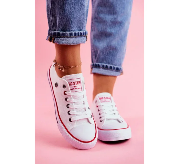 model 19933541 dámské tenisky Big Star bílé - Big Star Shoes model 19933541 dámské tenisky Big Star bílé - Big Star Shoes