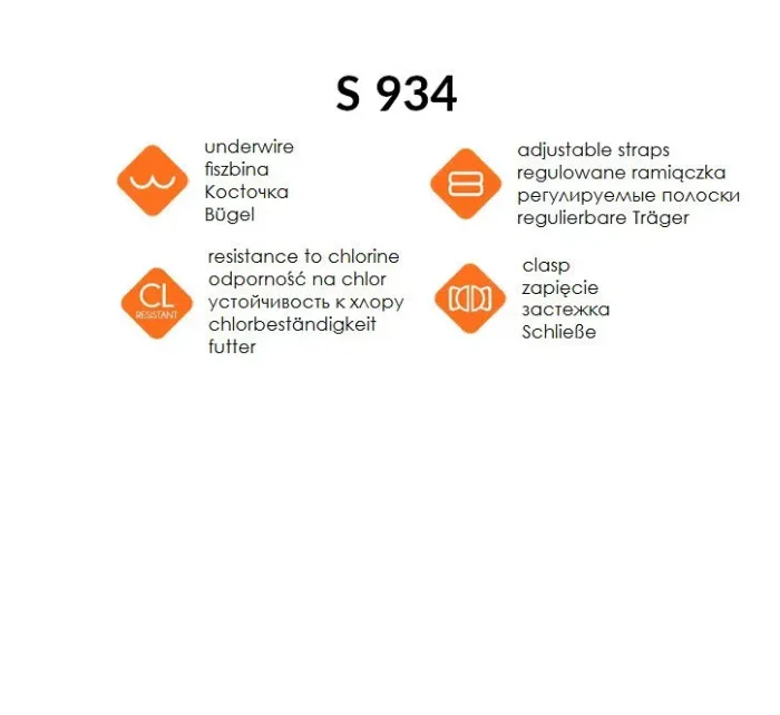 Dvojdielne plavky S 934 LU8 Blue 8 - Self Dvojdielne plavky S 934 LU8 Blue 8 - Self