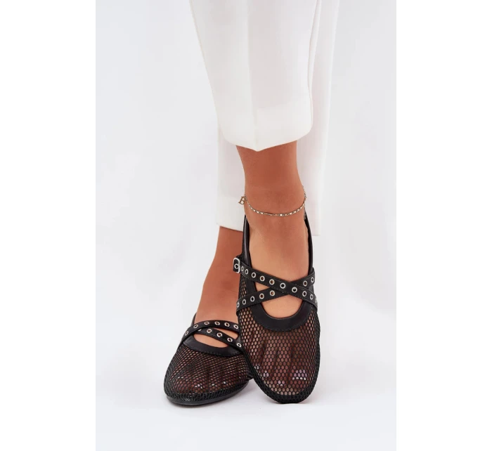 Balerínky P-1416 čierne - Krok vo veľkom štýle