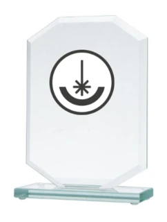 Gravírovaná sklenená trofej