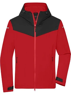 Daiber JN 1180 Pánska outdoorová softshellová bunda 02.1180 svetločervená/čierna/svetločervená