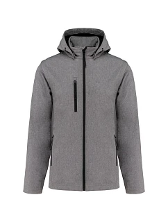 K 422 Unisex 3vrstvá softshellová bunda s kapucí model 22509027 marl grey - Kariban