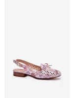 Ażurowe Baleriny Z Odkrytą Piętą Multikolor Navinnia Ażurowe Baleriny Z Odkrytą Piętą Multikolor Navinnia