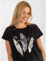 Bluzka RV BZ model 18604792 czarny - FPrice Bluzka RV BZ model 18604792 czarny - FPrice