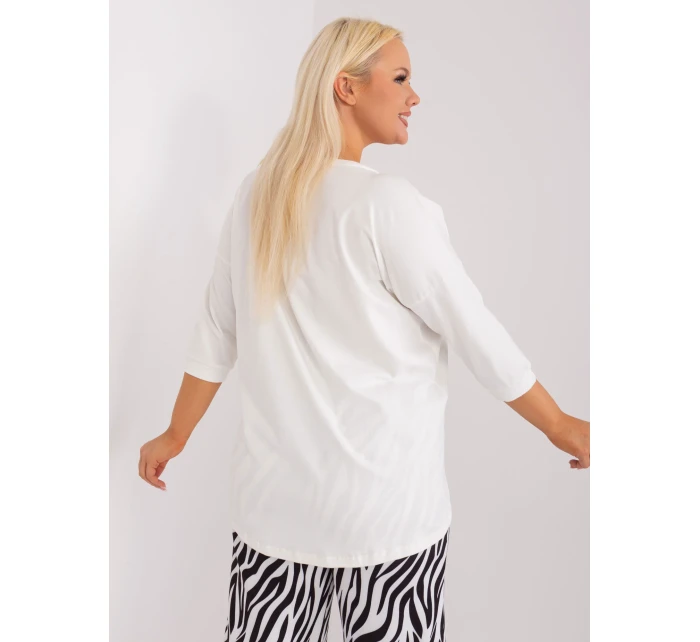 Bluzka RV BZ model 19465518 ecru - FPrice Bluzka RV BZ model 19465518 ecru - FPrice