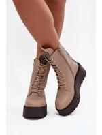 Topánky so širokou podrážkou model 219269 Vykročte štýlovo Topánky so širokou podrážkou model 219269 Vykročte štýlovo