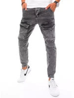 Pánské bojové džínové kalhoty tmavě šedé Dstreet model 21963268 - FashionStreet