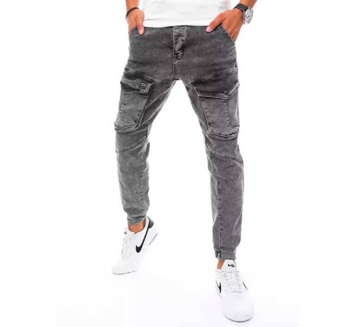 Pánské bojové džínové kalhoty tmavě šedé Dstreet model 21963268 - FashionStreet