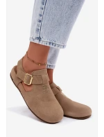 Dámske prírodné semišové sandále Big Star TT274542 beige Dámske prírodné semišové sandále Big Star TT274542 beige