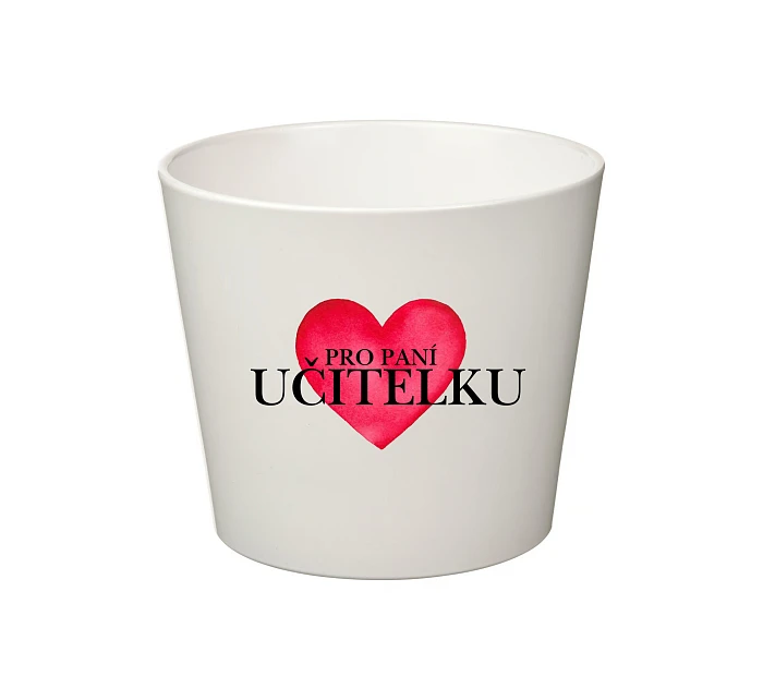 PRO PANÍ UČITELKU (SRDCE) - malý květináč