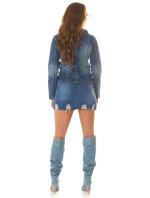 Sexy Jeans Jacket with glitter Festival Style