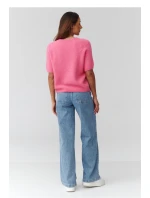 Sveter s krátkym rukávom model 224084 Makadamia Sveter s krátkym rukávom model 224084 Makadamia