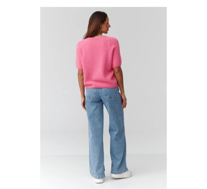 Sveter s krátkym rukávom model 224084 Makadamia Sveter s krátkym rukávom model 224084 Makadamia