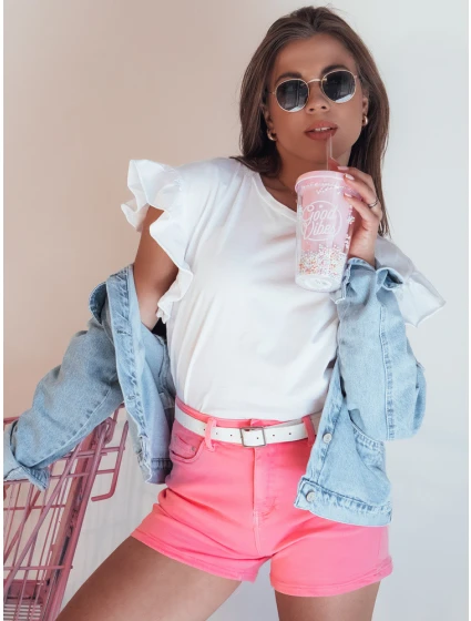 dámské džínové šortky růžové Dstreet model 21977669 - FashionStreet