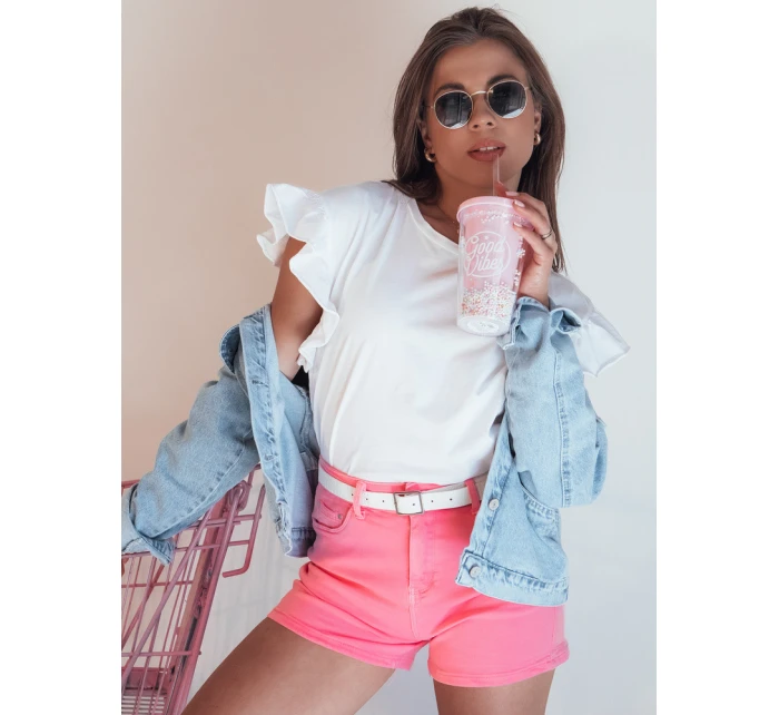 dámské džínové šortky růžové Dstreet model 21977669 - FashionStreet