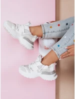 Dámské tenisky na vysoké platformě beige Dstreet model 21985217 - FashionStreet