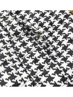 Dámska obojstranná bunda do pása v žlto-pepito farbe (M-163)