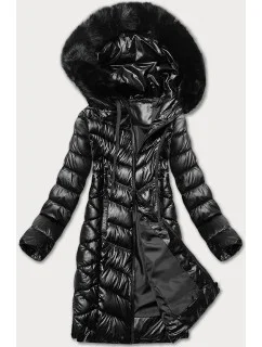 Dámska prešívaná zimná bunda S'west black (B8268-1)
