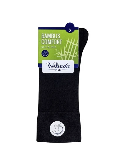 model 15437488 klasické pánské ponožky BAMBUS COMFORT SOCKS  černá - Bellinda
