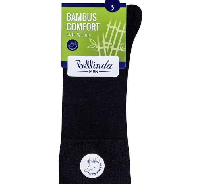 Bambusové klasické pánske ponožky BAMBUS COMFORT SOCKS - Bellinda - čierna