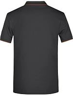 JN Pánské piqué polo s kontrastní légou 02.0 black/orange model 22489103 - Daiber JN Pánské piqué polo s kontrastní légou 02.0 black/orange model 22489103 - Daiber