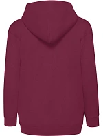 Fruit of the Loom Classic Kids Sweat Jacket Detská mikina s kapucňou 16.2045 bordová