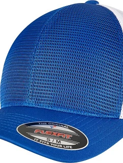 6 panelová síťovaná kšiltovka royal/white model 22412074 - Flexfit
