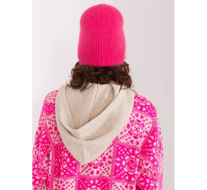 Czapka AT CZ model 19011947 ciemny różowy - FPrice Czapka AT CZ model 19011947 ciemny różowy - FPrice