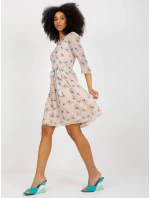 Šaty LK SK model 18453838 béžová - FPrice Šaty LK SK model 18453838 béžová - FPrice