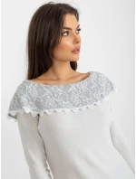 Sweter LK SW jasny beżowy model 21858926 - FPrice Sweter LK SW jasny beżowy model 21858926 - FPrice