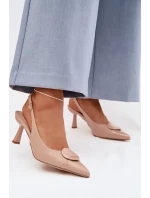 Sandále na podpätku model 225220 Vykročte štýlovo