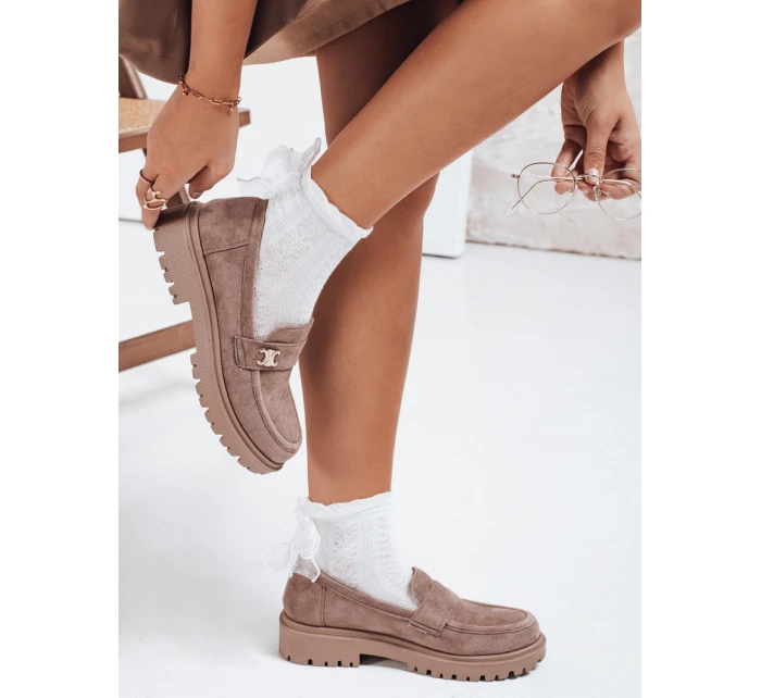 Dámské mokasíny béžové Dstreet model 21992469 - FashionStreet