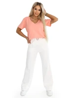 damska z dekoltem V i krótkim  model 22036868 - numoco basic