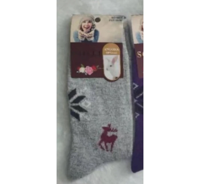 WiK SO&LI 002 dámske angorské ponožky 015 35-42