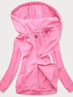 Svetloružová dámska športová mikina (W03-20)