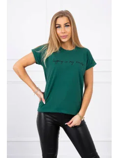 model 18748293 je moje kardio tmavě zelená halenka - K-Fashion