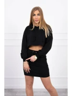 Souprava halenky se sukní černá