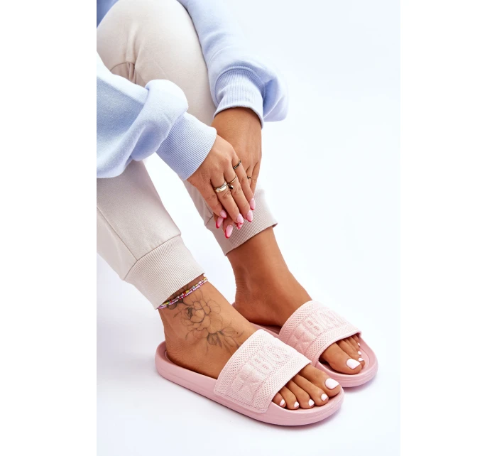 Dámské módní pantofle Big Star model 21611804 Světle růžové - Big Star Shoes Dámské módní pantofle Big Star model 21611804 Světle růžové - Big Star Shoes