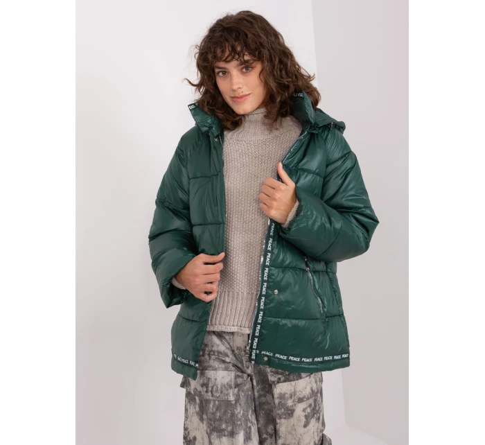 NM KR TR522 bunda.96P tmavo zelená